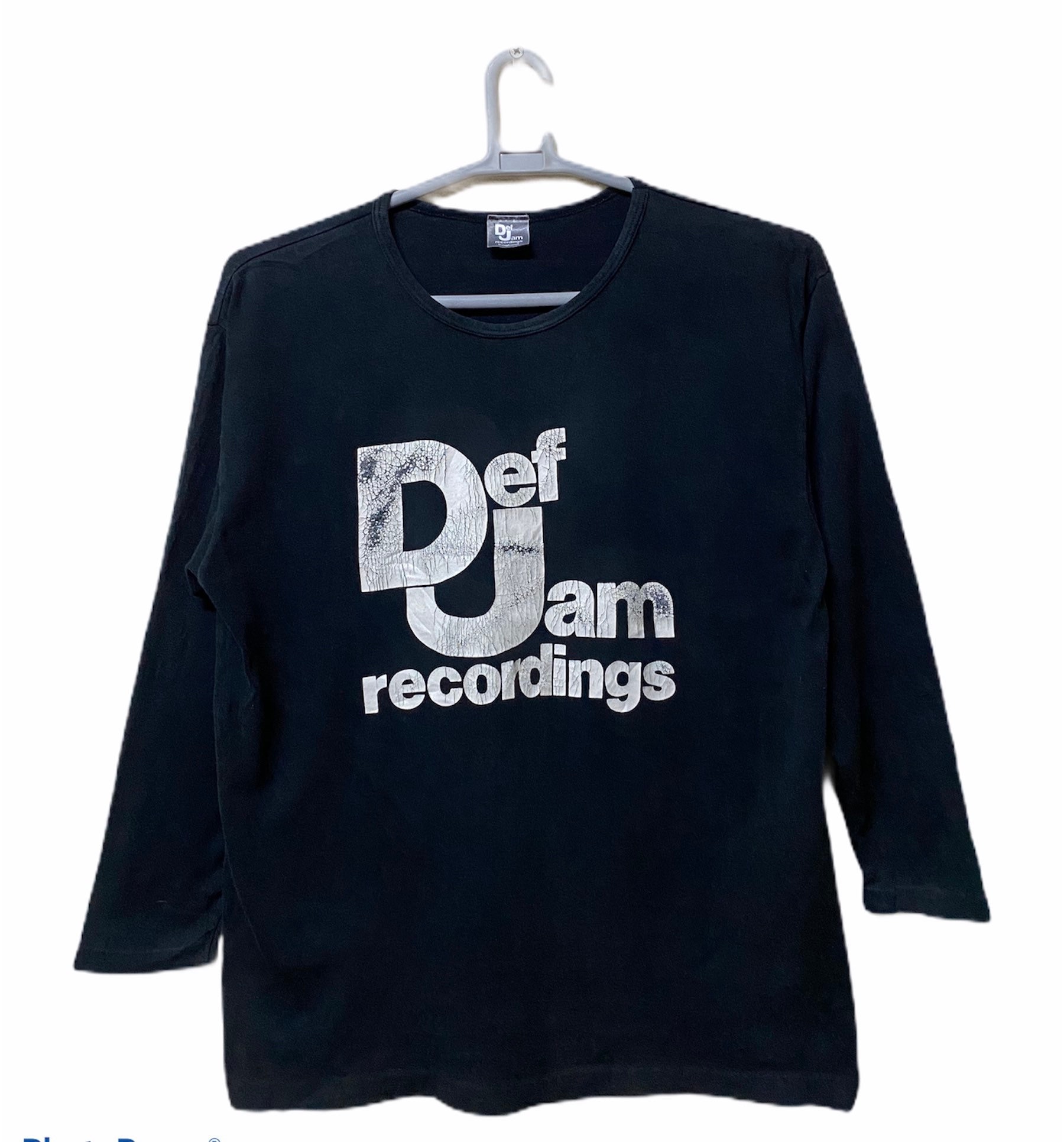 Vintage Def Jam Recordings England Langarm-T-Shirt Einzelnähte von monalisausedauction