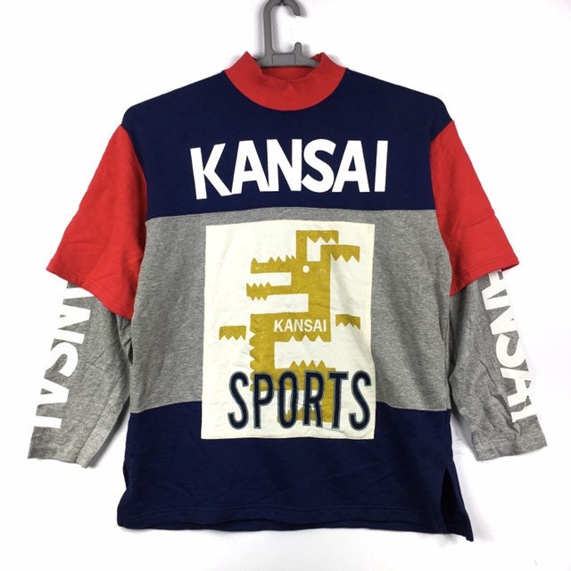 Vintage Kansai Sport Sweatshirt Mittlere Größe Made in Japan von monalisausedauction