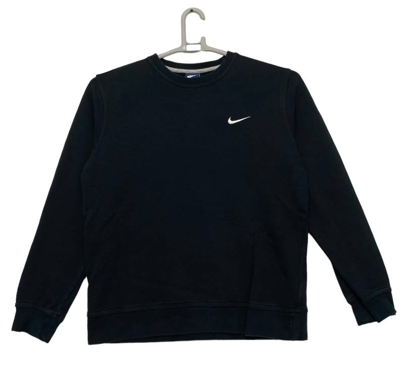 Vintage Nike Swoosh Sweatshirt Pullover Crewnette Schwarze Farbe von monalisausedauction