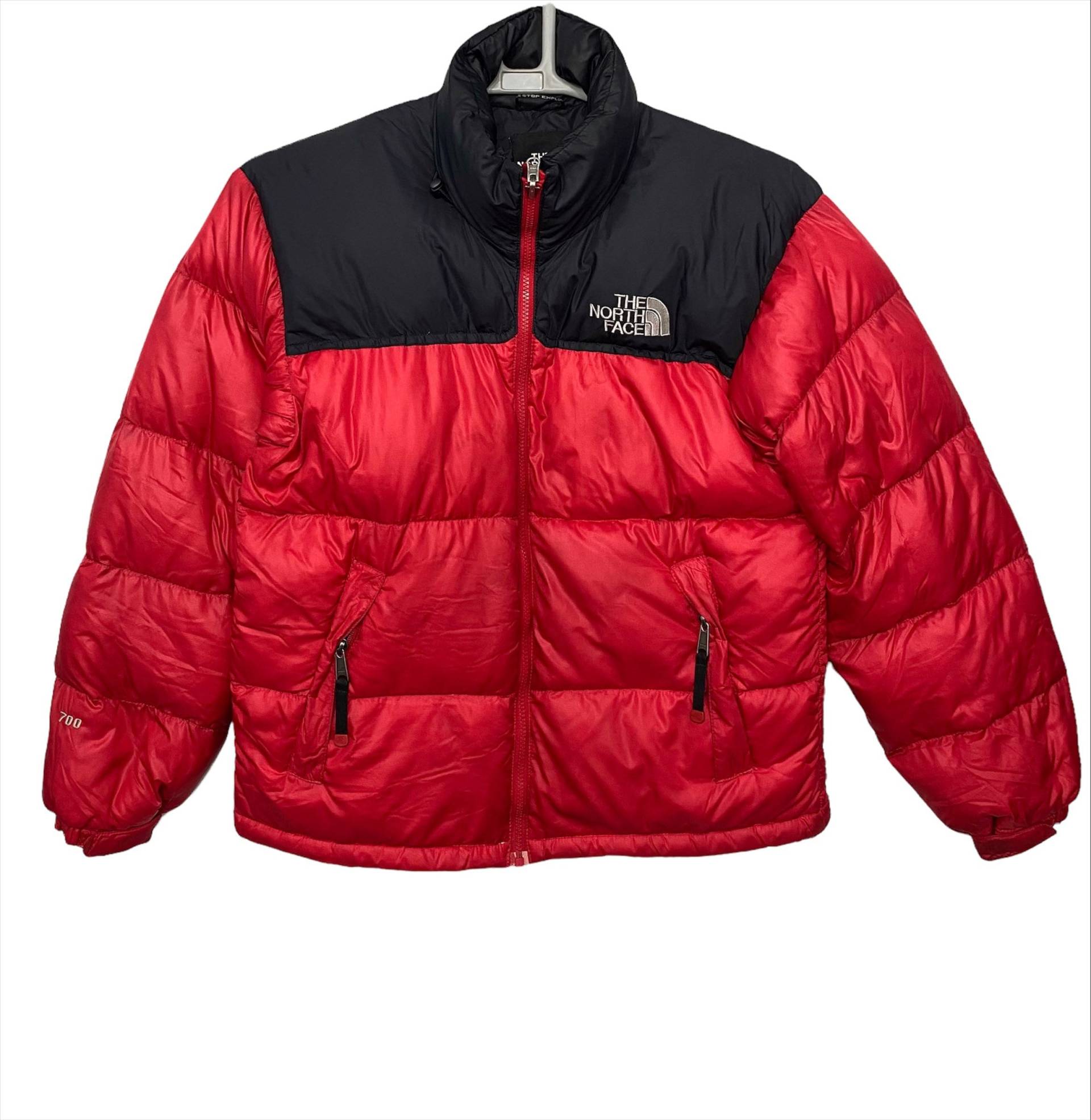 Vintage The North Face 700 Kugelbomber Gänsedaunenjacke Rote Farbe Mittlere Größe von monalisausedauction