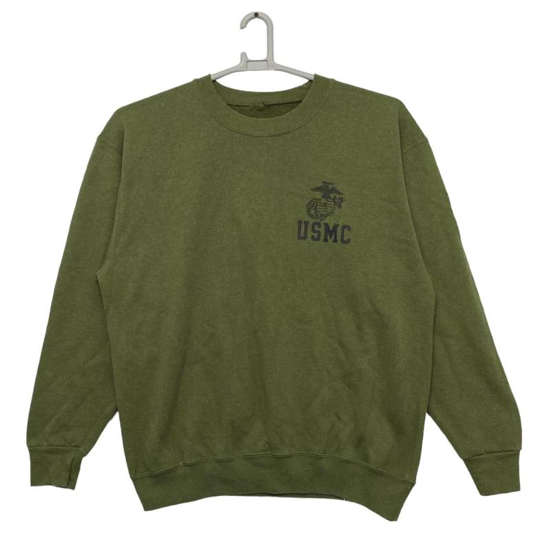 Vintage Usmc Sweatshirt Grüne Farbe von monalisausedauction