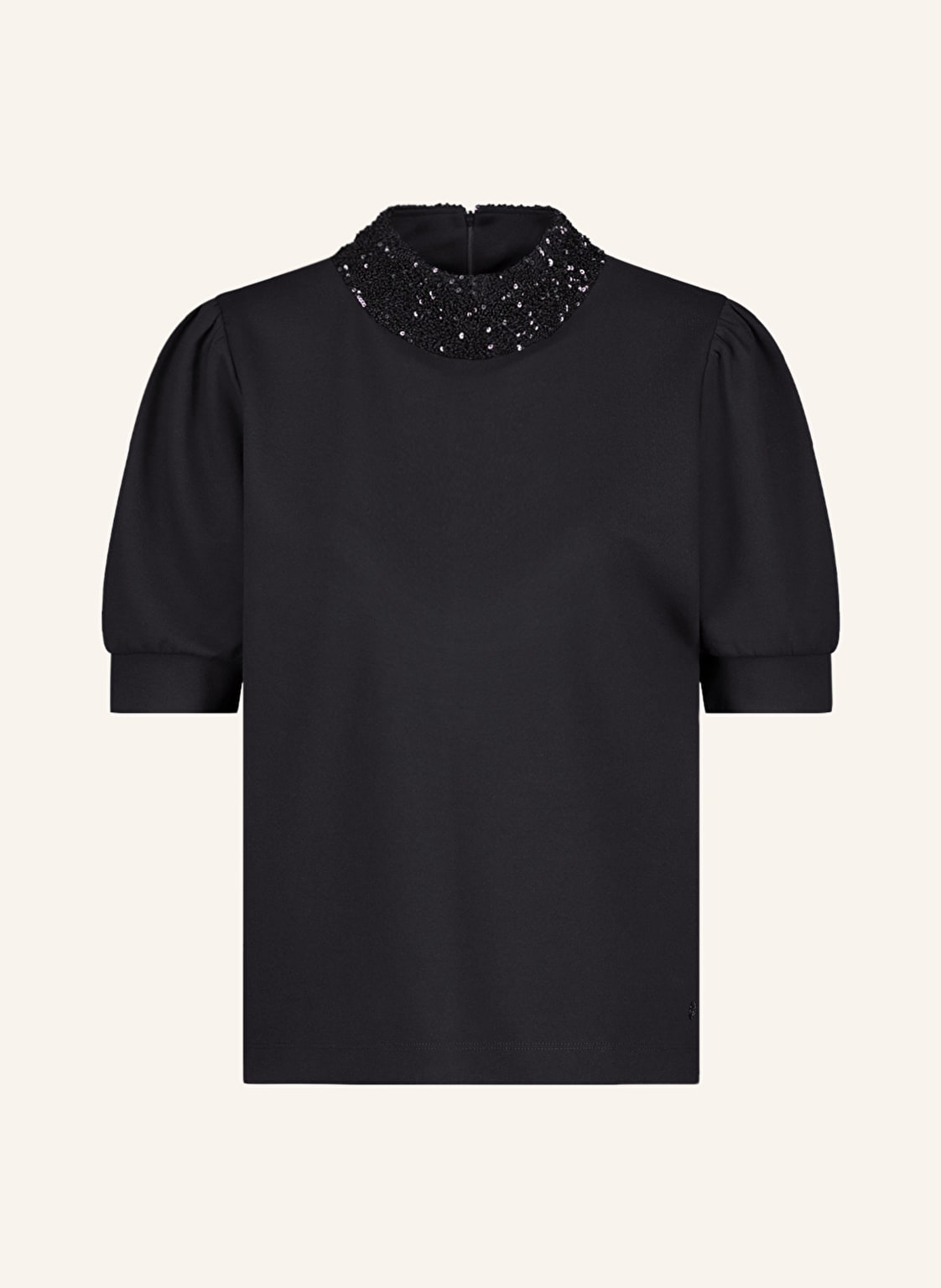 Monari Blusenshirt Aus Jersey Mit Pailletten schwarz von monari