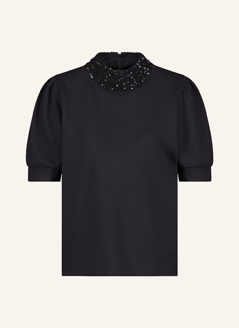 Monari Blusenshirt Aus Jersey Mit Pailletten schwarz von monari