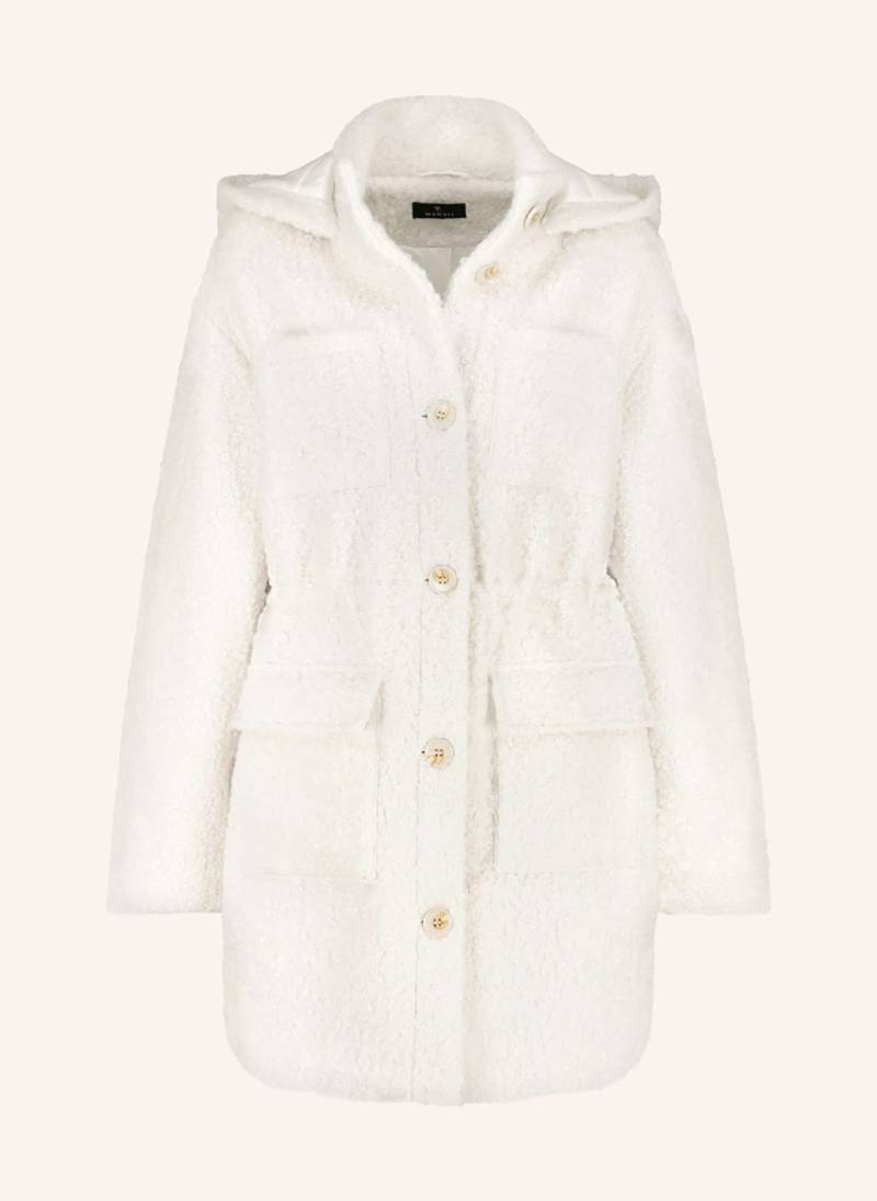 Monari Bouclé-Jacke weiss von monari