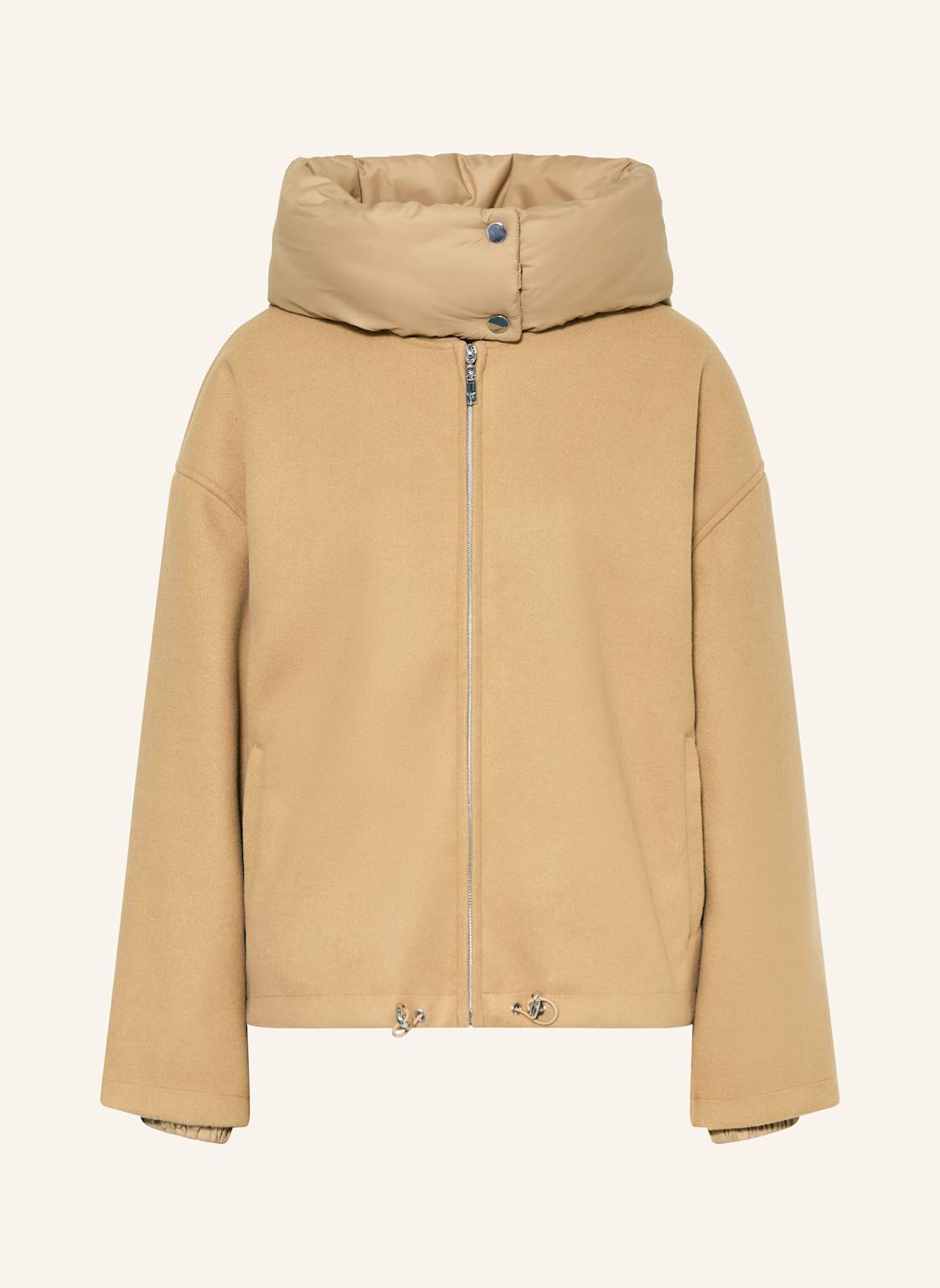 Monari Jacke Mit Abnehmbarer Kapuze braun von monari