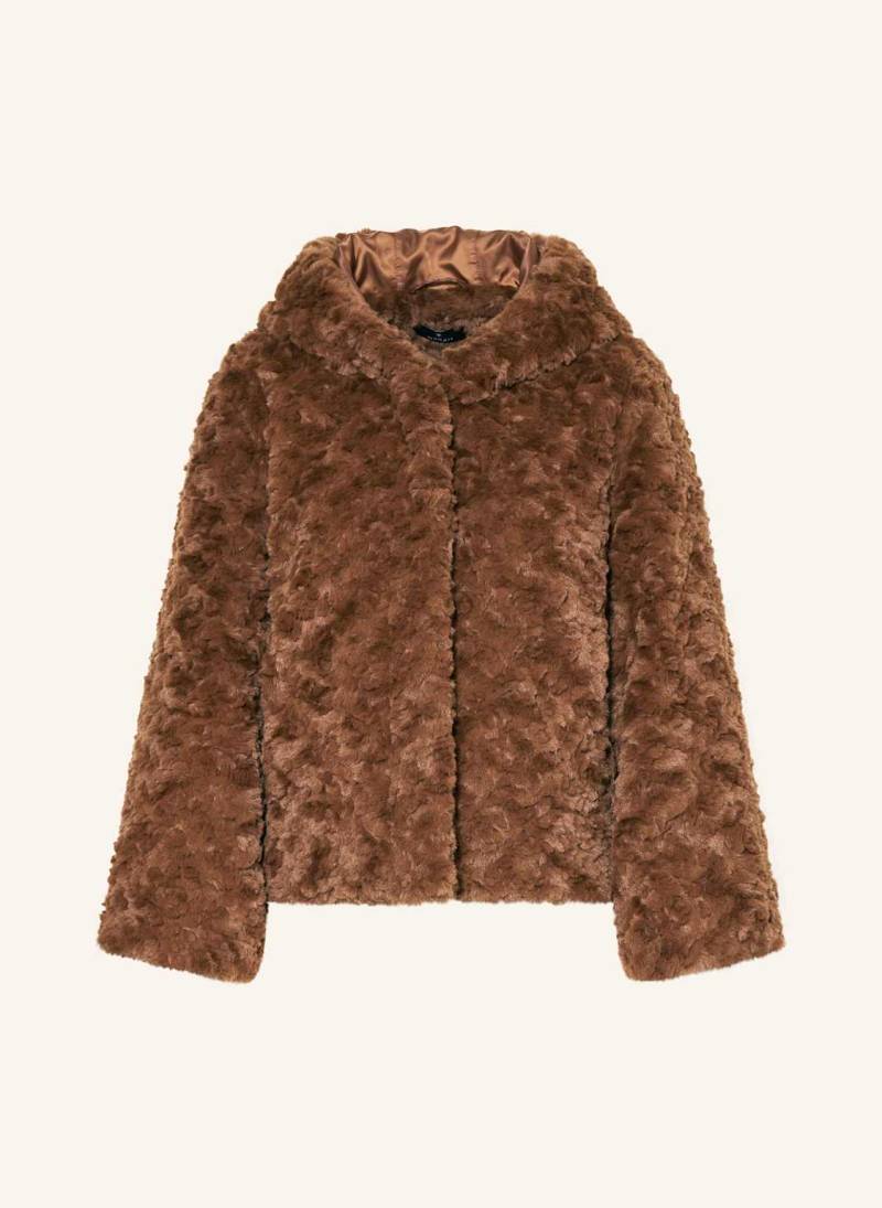 Monari Kunstfell-Jacke braun von monari