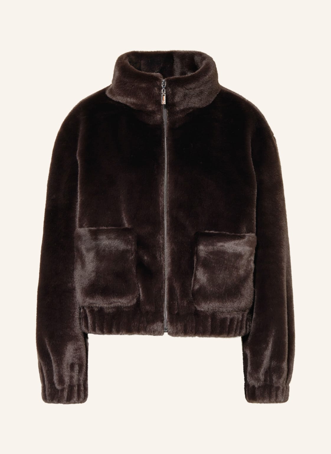 Monari Kunstfell-Jacke braun von monari