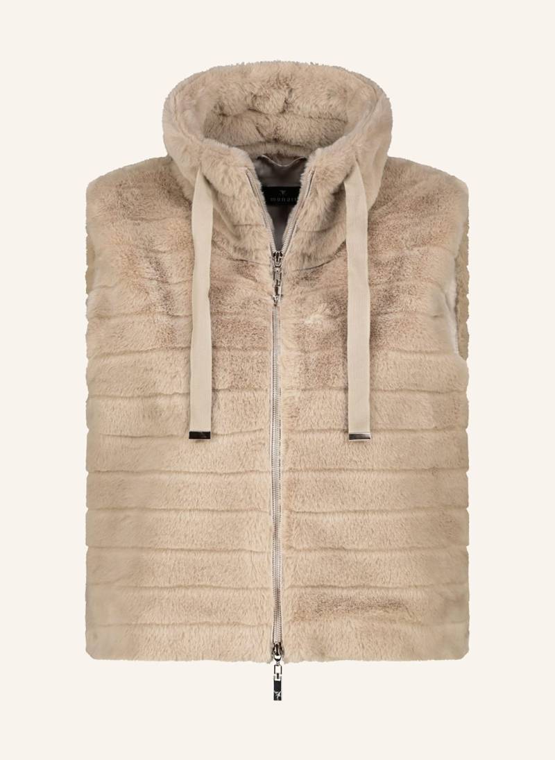 Monari Kunstfell-Weste beige von monari