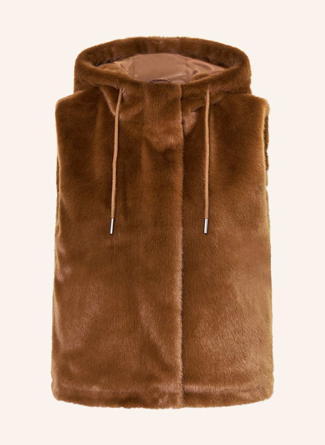 Monari Kunstfell-Weste braun von monari