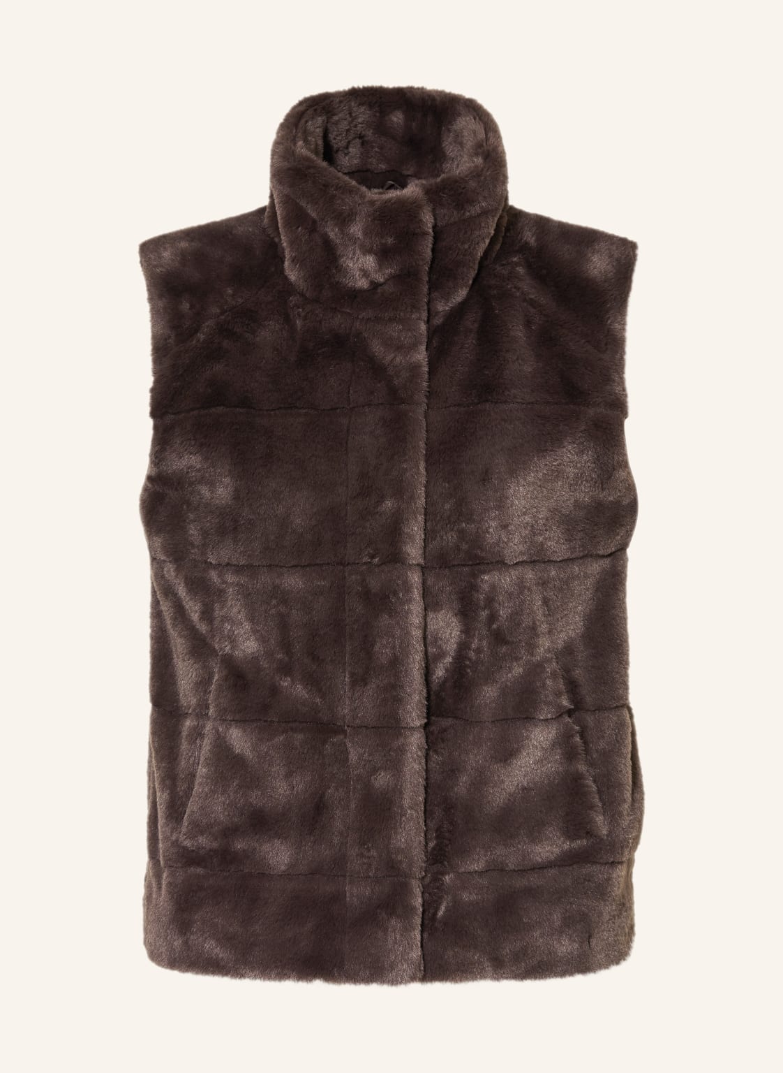 Monari Kunstfell-Weste braun von monari