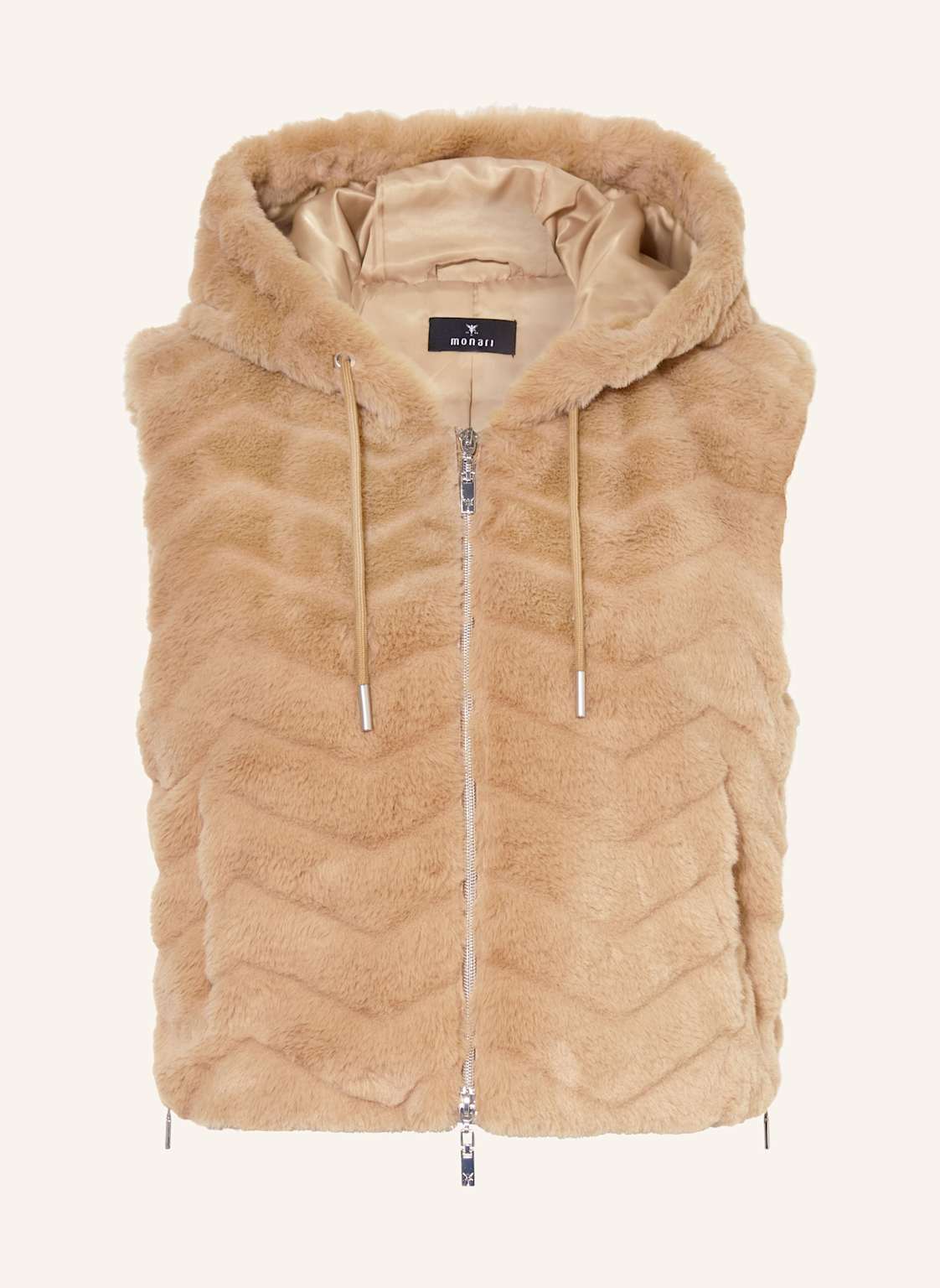 Monari Kunstfell-Weste braun von monari