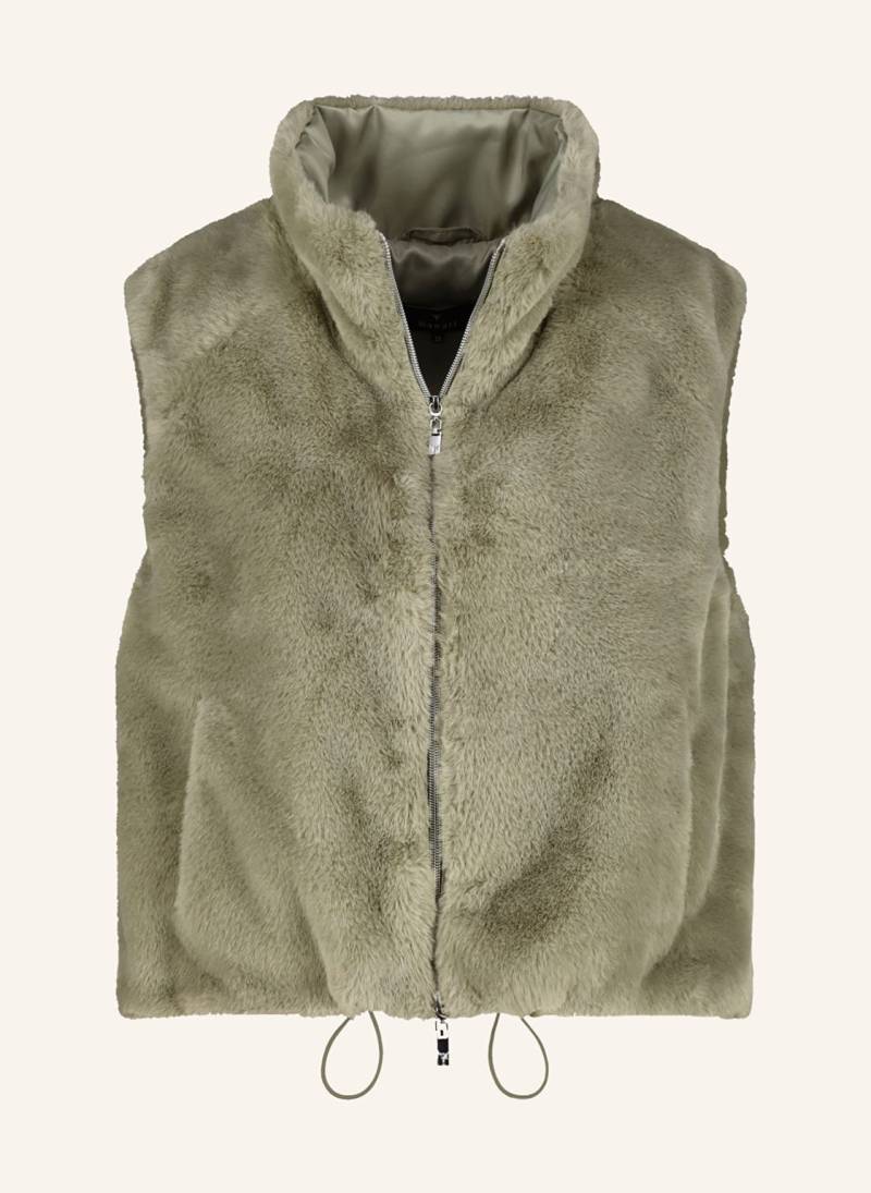 Monari Kunstfell-Weste gruen von monari