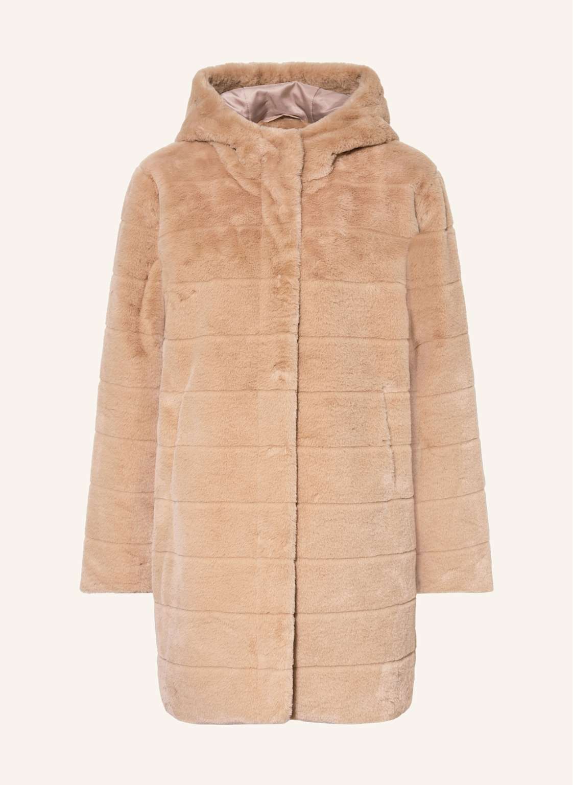 Monari Kunstpelz-Mantel braun von monari