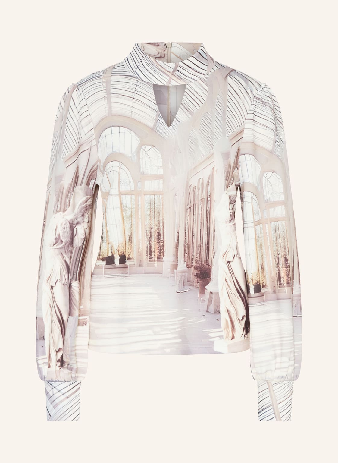 Monari Longsleeve Mit Cut-Out beige von monari