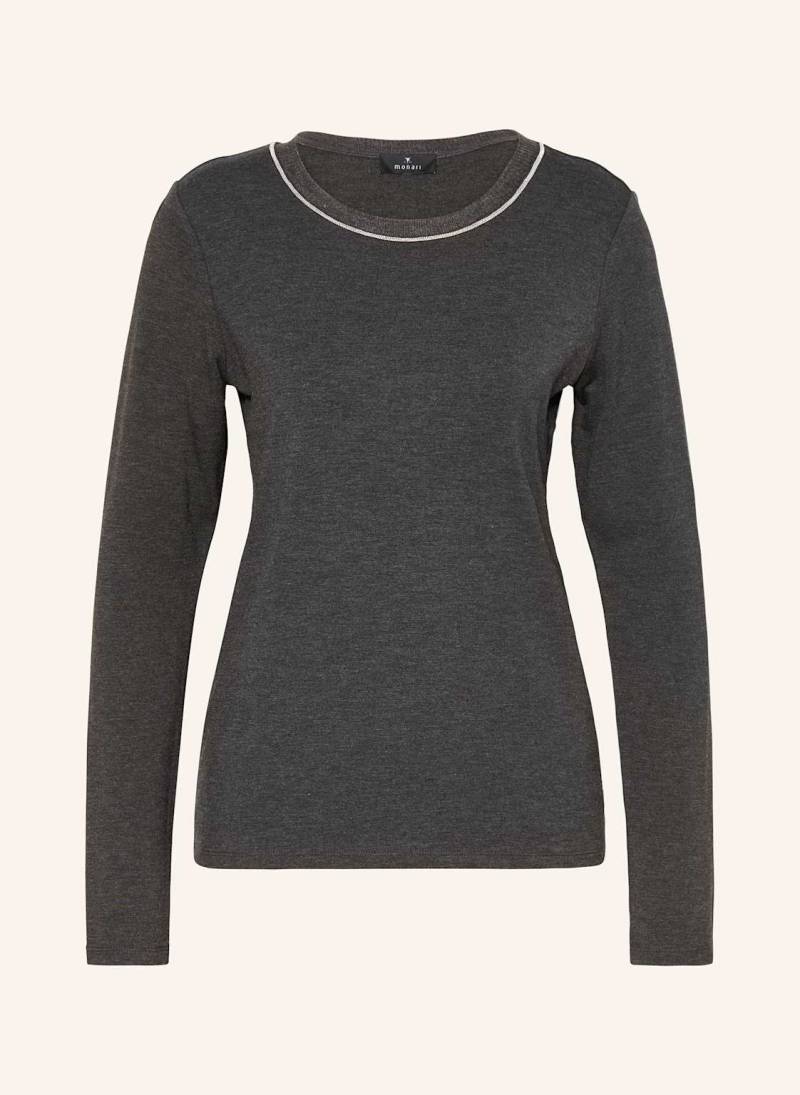 Monari Longsleeve Mit Schmucksteinen grau von monari