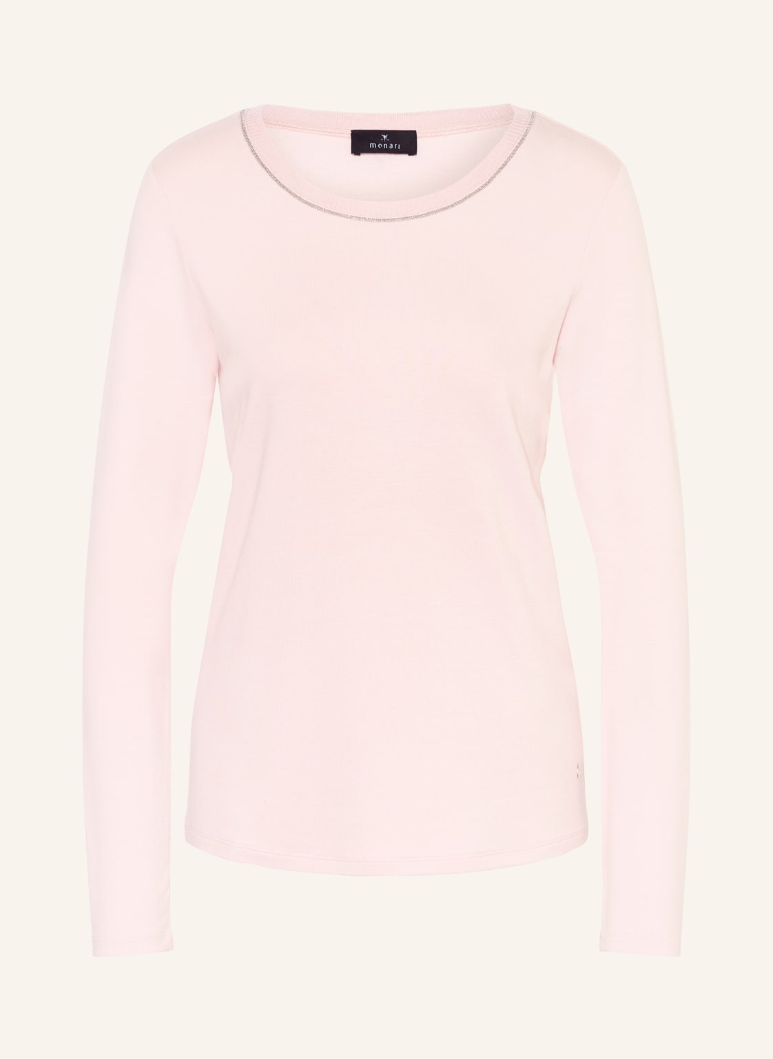 Monari Longsleeve Mit Schmucksteinen rosa von monari