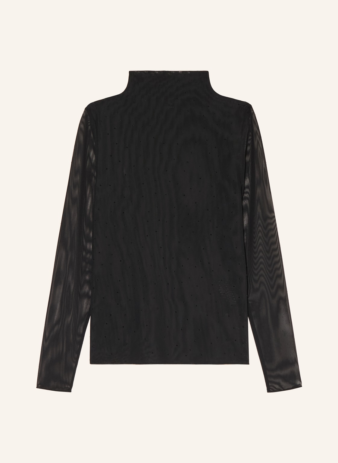 Monari Longsleeve Mit Schmucksteinen schwarz von monari