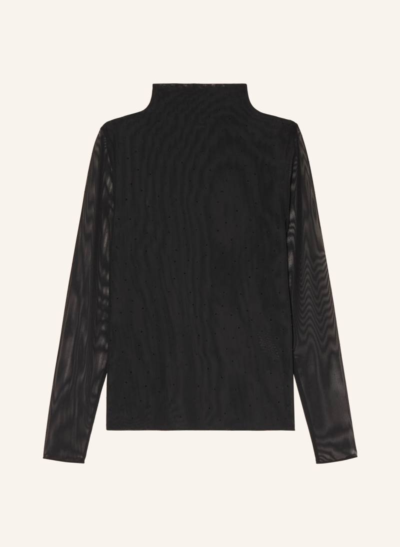 Monari Longsleeve Mit Schmucksteinen schwarz von monari