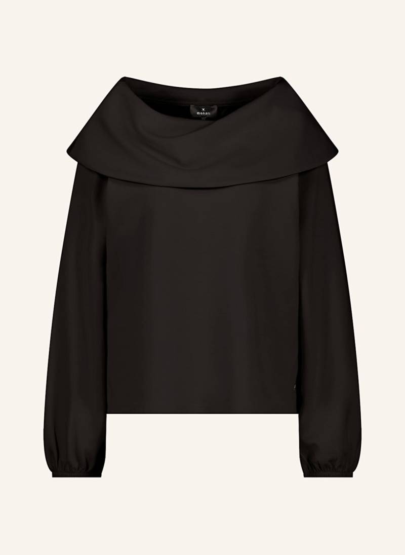 Monari Off-Shoulder-Bluse Aus Jersey schwarz von monari