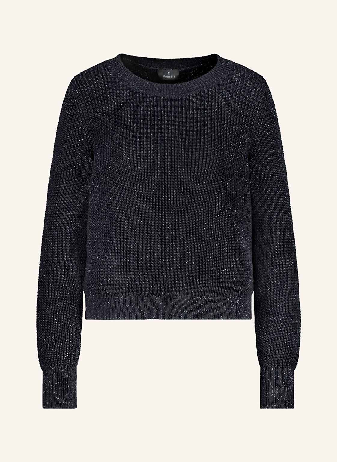 Monari Pullover Mit Glitzegarn grau von monari