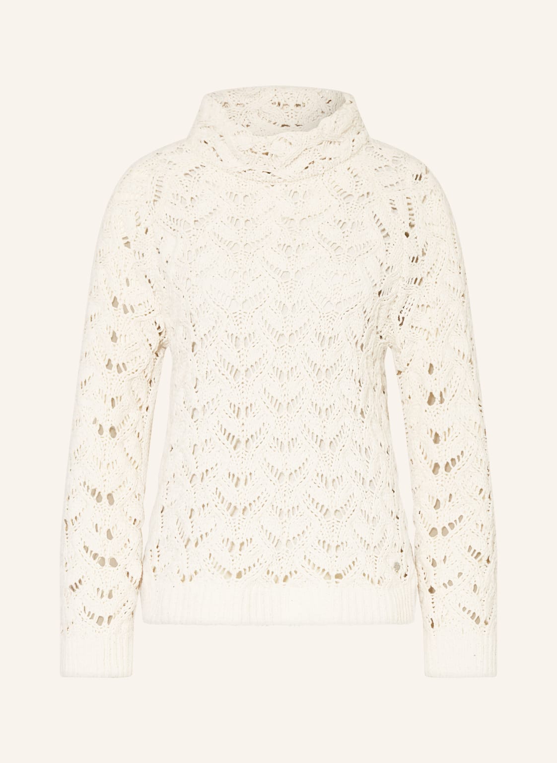 Monari Pullover Mit Glitzergarn Und Pailletten weiss von monari