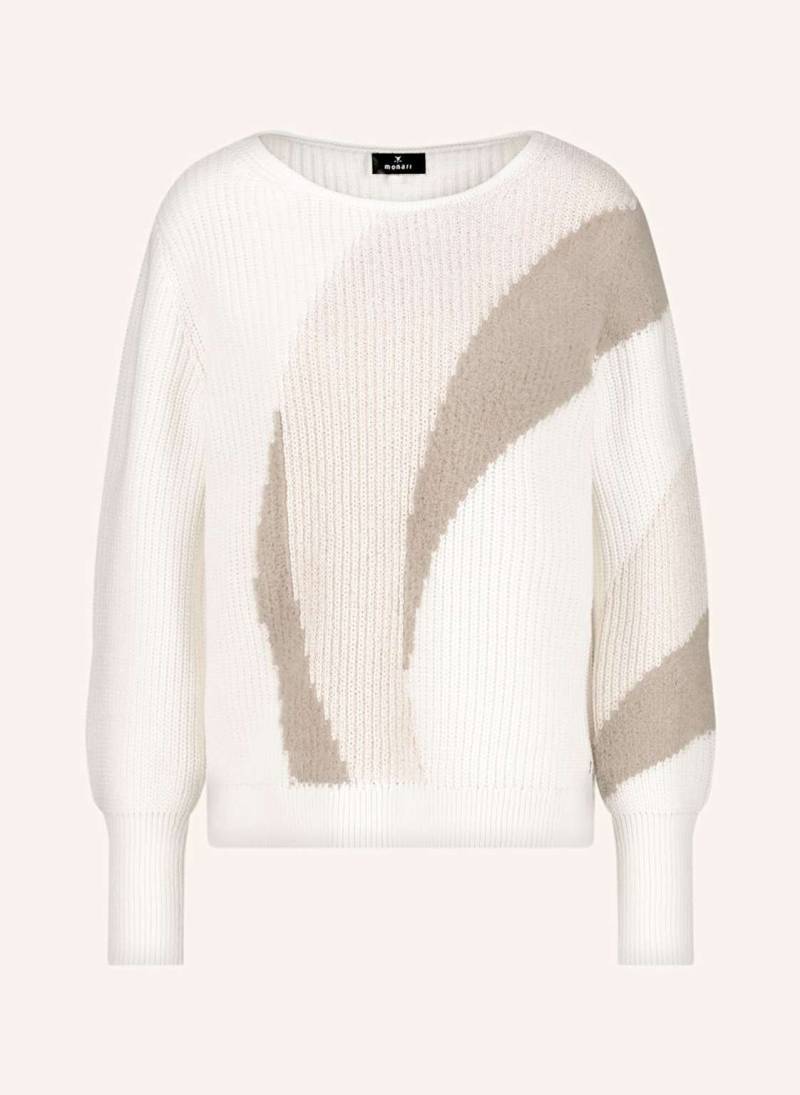 Monari Pullover Mit Glitzergarn weiss von monari