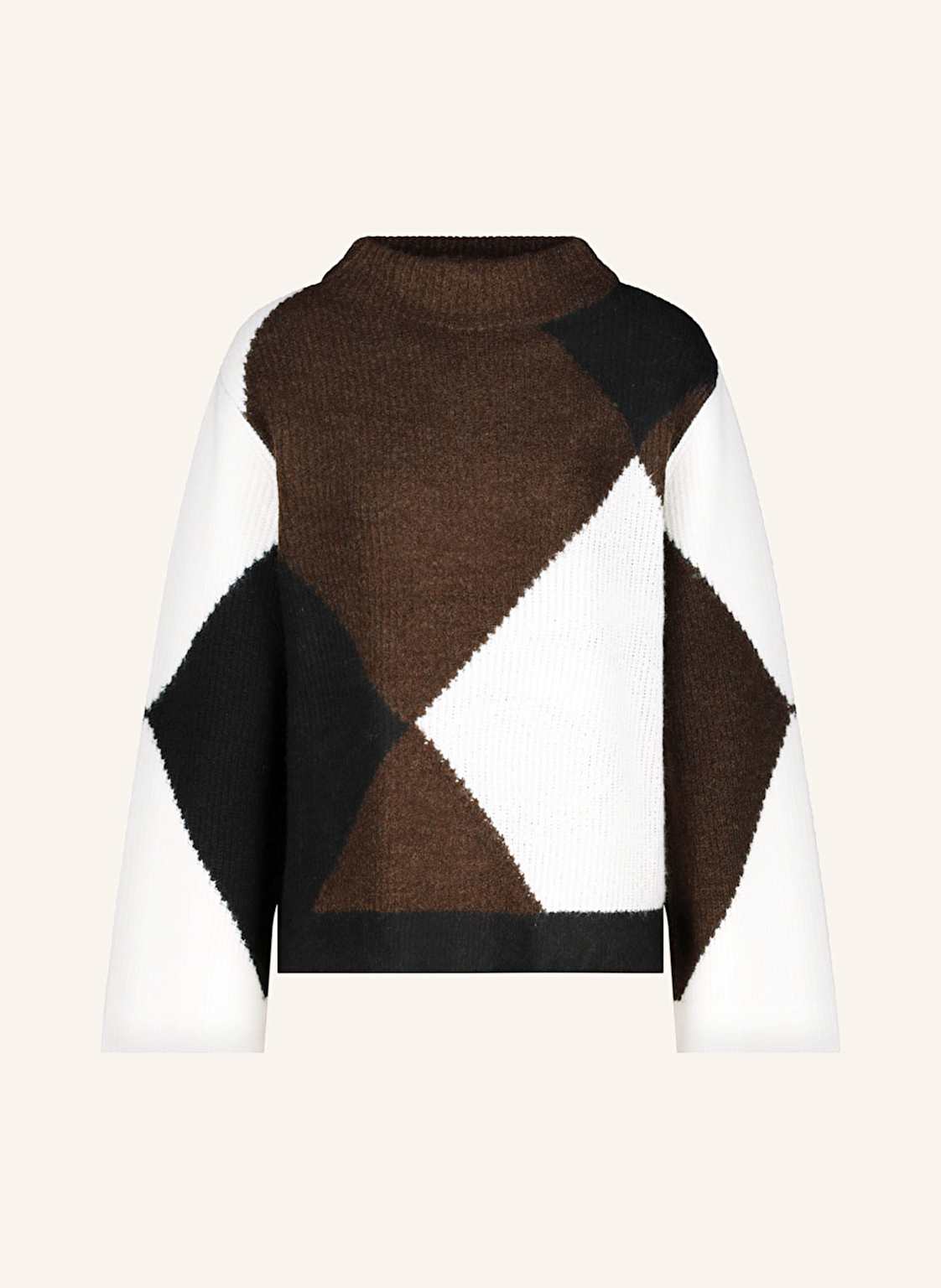 Monari Pullover Mit Schmucksteinen braun von monari