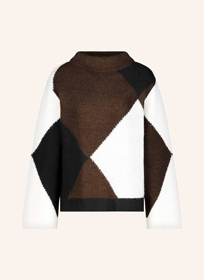 Monari Pullover Mit Schmucksteinen braun Monari Pullover Mit Schmucksteinen braun von monari