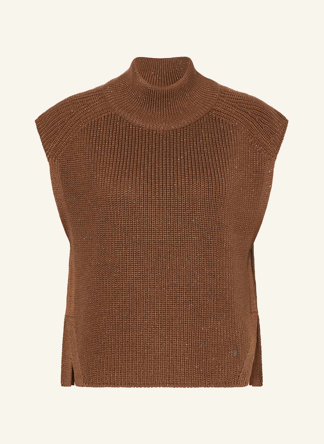 Monari Pullunder Mit Glitzergarn braun von monari
