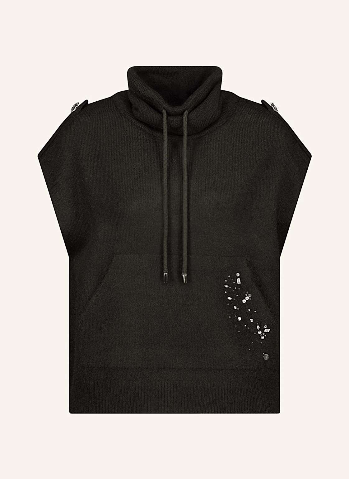 Monari Pullunder Mit Schmucksteinen schwarz von monari