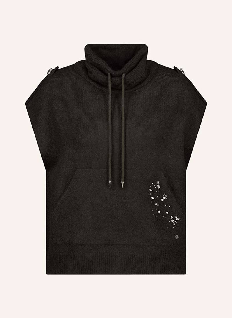 Monari Pullunder Mit Schmucksteinen schwarz von monari