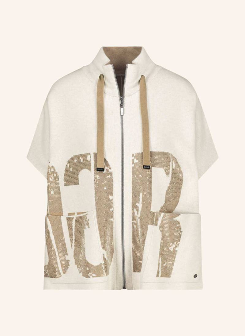 Monari Strickjacke Mit Schmucksteinen beige von monari