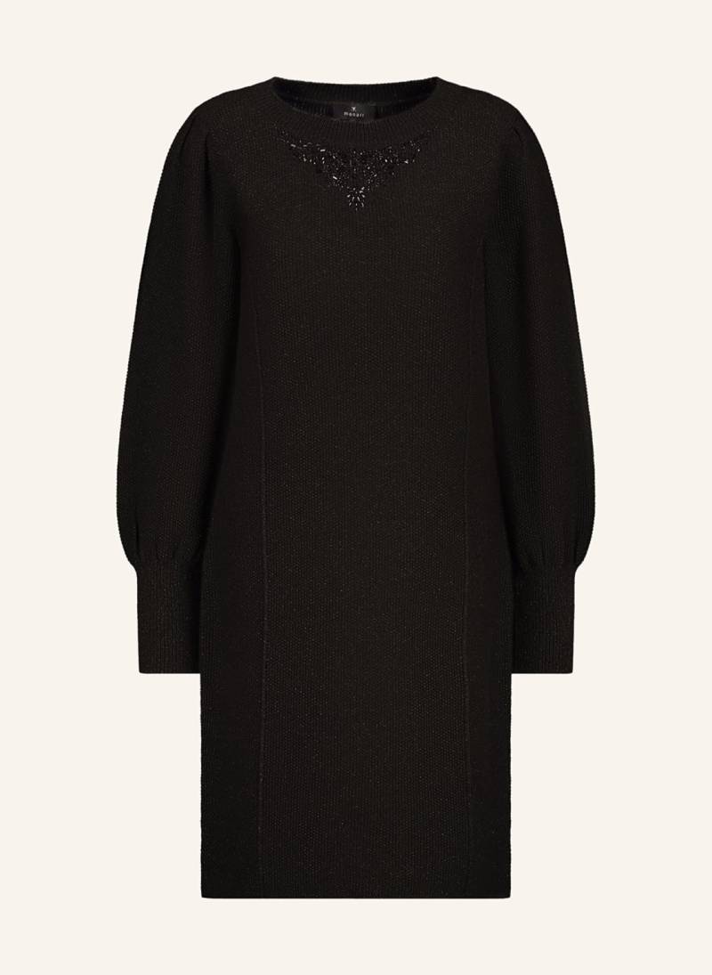 Monari Strickkleid Mit Glitzergarn Und Schmucksteinen schwarz von monari