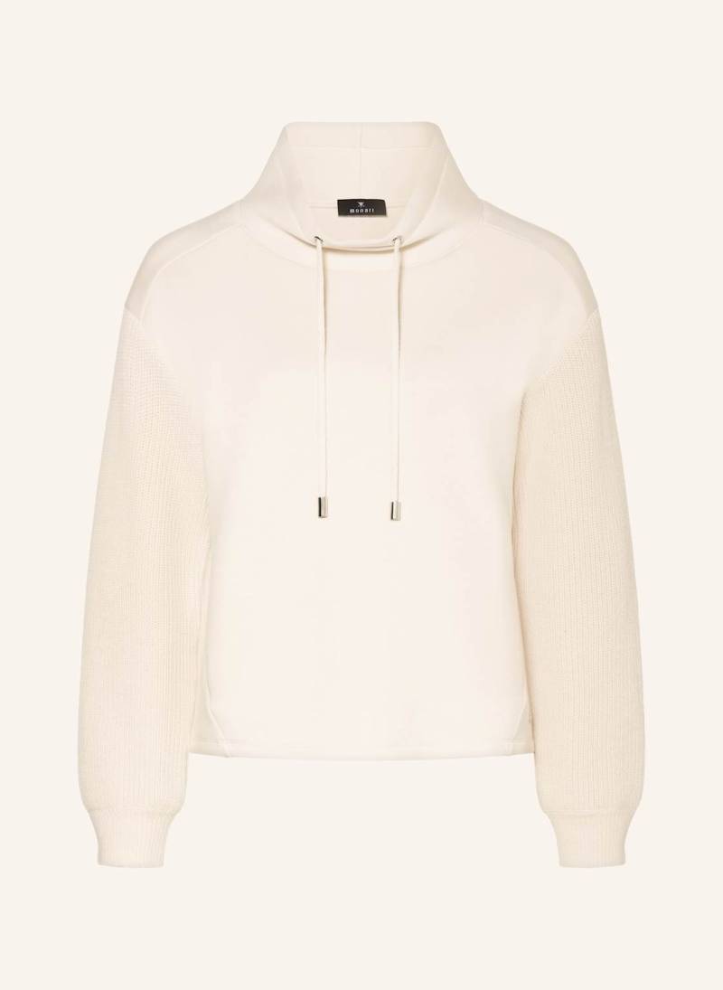 Monari Sweatshirt Im Materialmix beige von monari