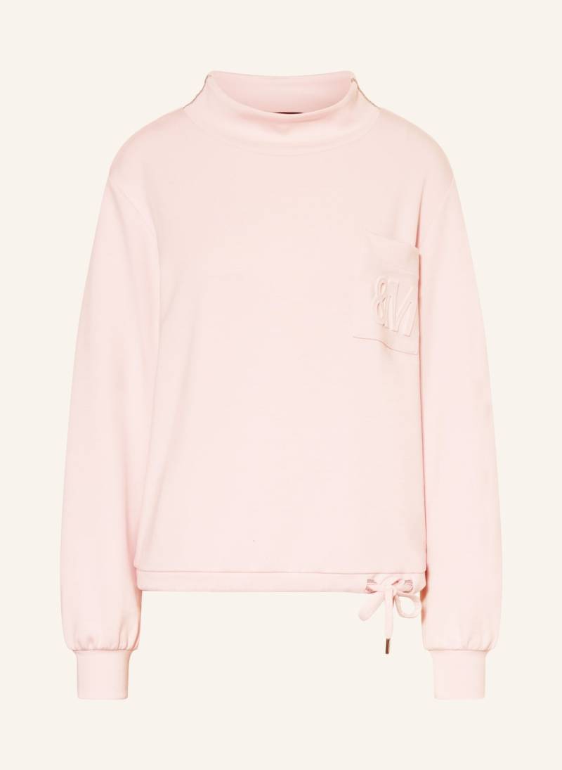 Monari Sweatshirt Mit Schmuckperlen rosa von monari
