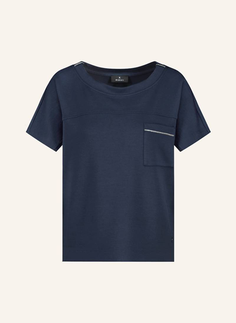 Monari Sweatshirt Mit Schmucksteinen blau von monari