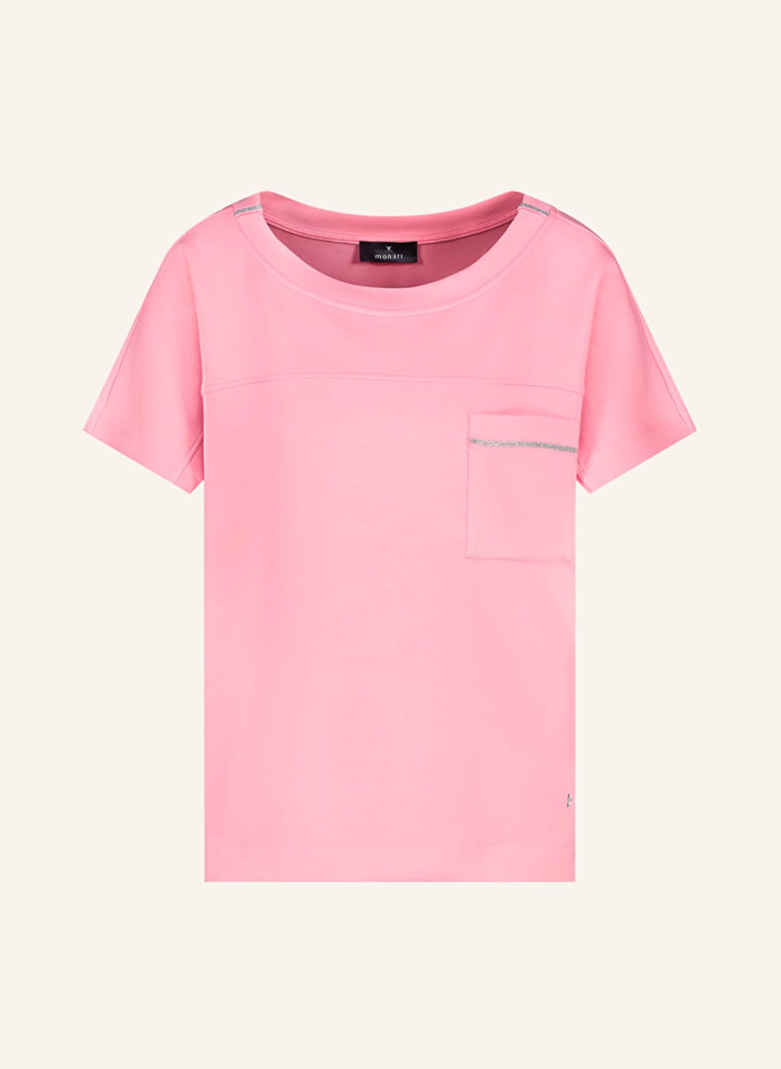 Monari Sweatshirt Mit Schmucksteinen pink von monari