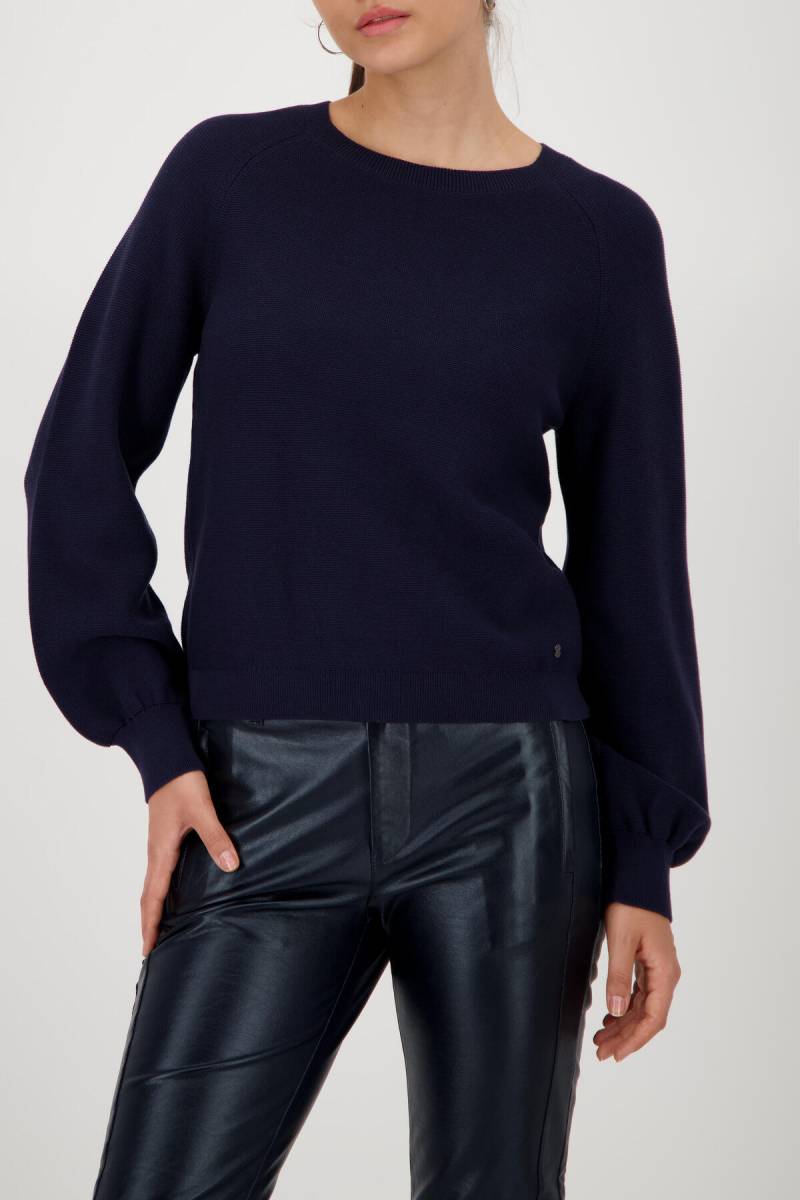 monari - Baumwoll-Strickpullover night sky - Gr. - 40 von monari