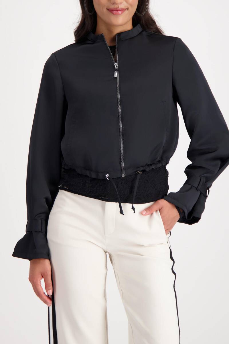 monari - Blouson in Satinoptik schwarz - Gr. - 38 von monari