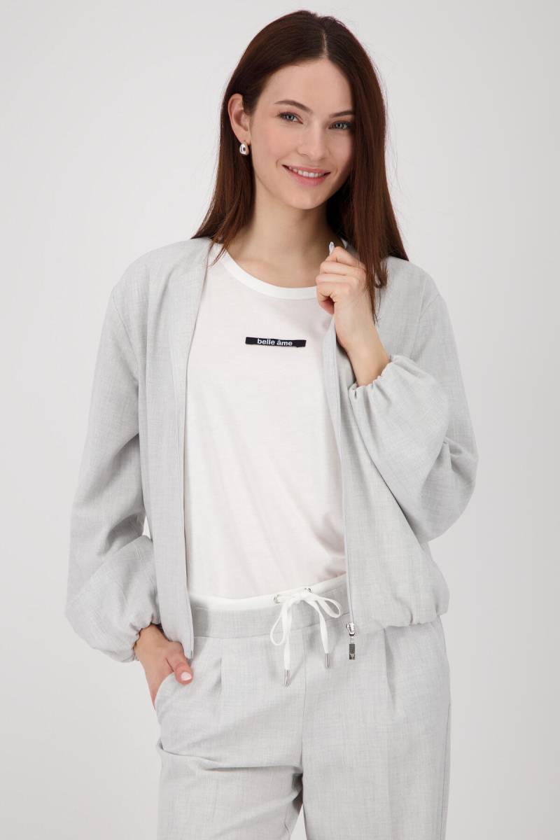 monari - Blouson mit Eingriffstaschen ash grey melange - Gr. - 40 von monari
