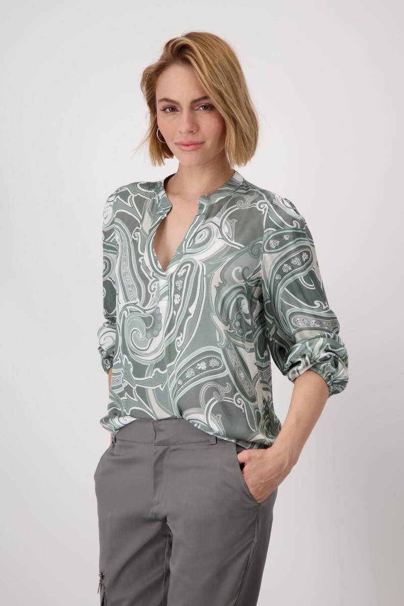 monari - Bluse mit Paisleymuster forest gemustert - Gr. - 36 von monari