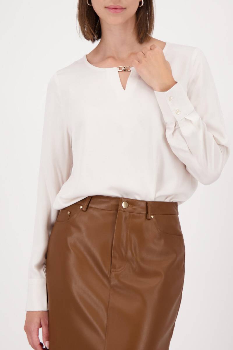 monari - Bluse mit Schmuckdetail almond - Gr. - 46 von monari