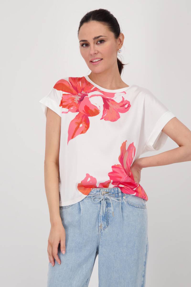monari - Blusenshirt mit Blumenmuster - Gr. - 44 von monari