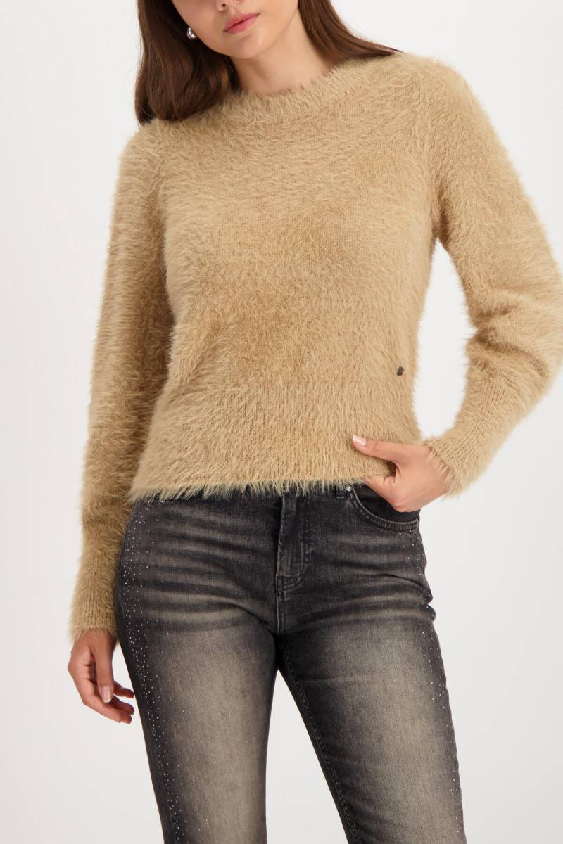 monari - Flauschiger Pullover cognac - Gr. - 34 von monari