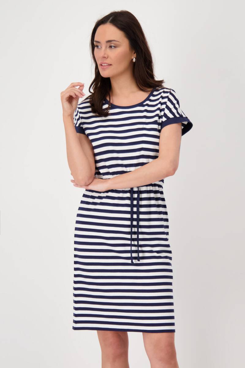 monari - Gestreiftes Kleid navy blue ringel - Gr. - 42 von monari