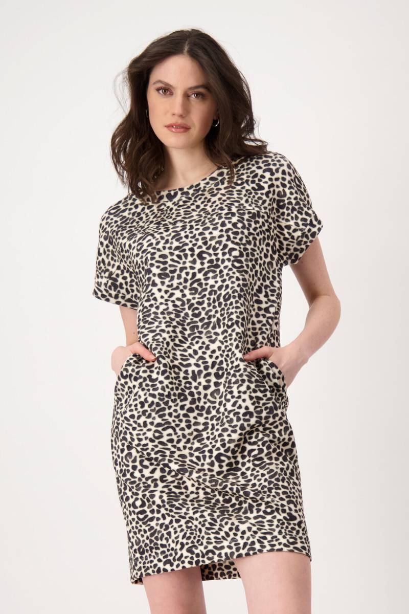 monari - Kleid mit Leomuster coffee bean gemustert - Gr. - 44 von monari