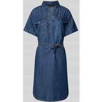monari Knielanges Jeanskleid mit Brusttaschen in Jeansblau, Größe 38 monari Knielanges Jeanskleid mit Brusttaschen in Jeansblau, Größe 38 von monari
