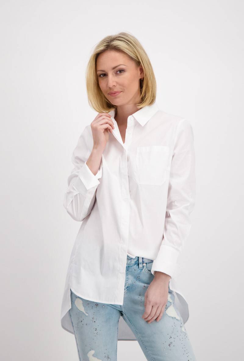 monari - Oversized Bluse mit Hemdkragen in weiß weiß - Gr. - 34 von monari