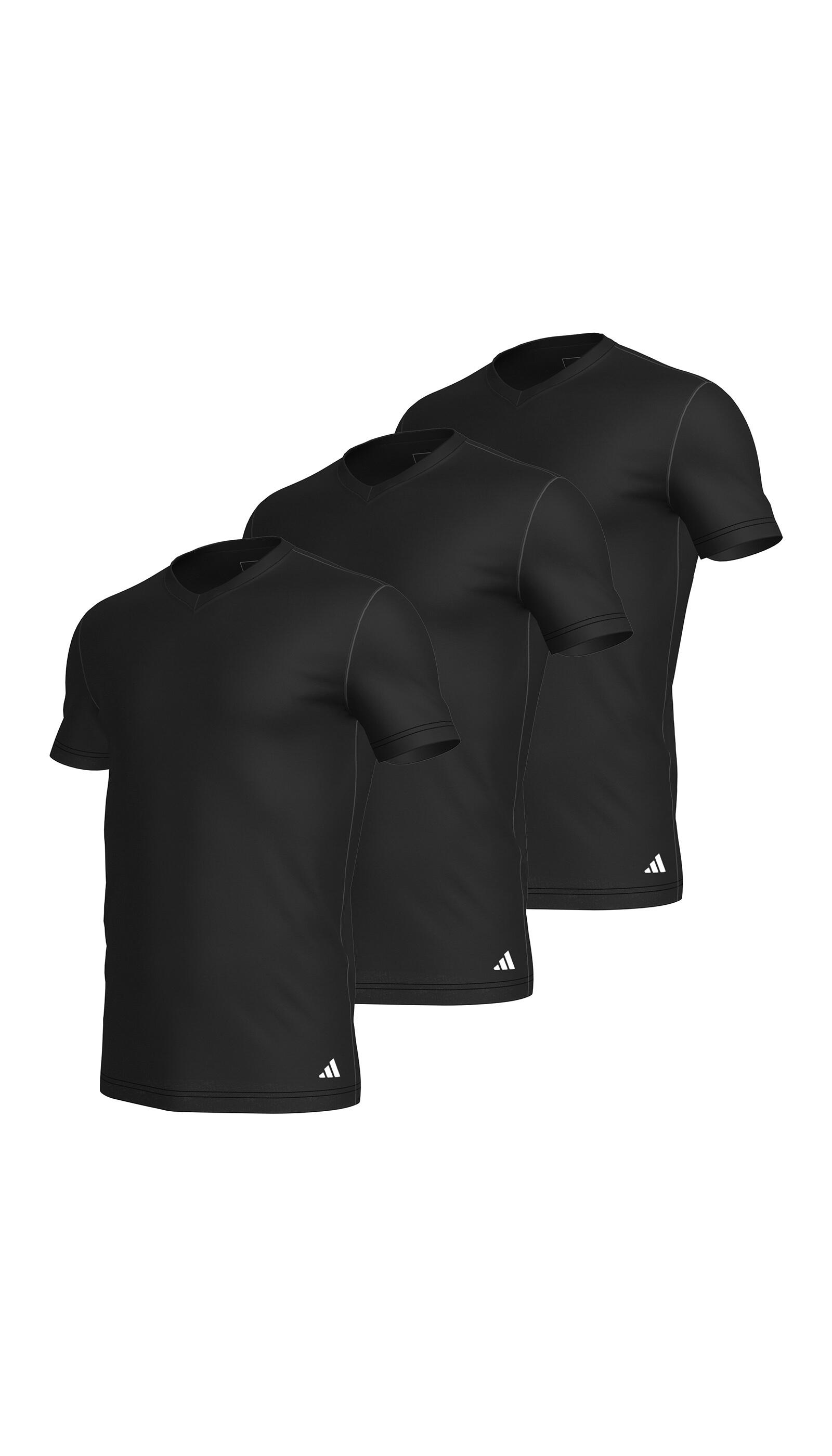 Adidas Sportswear Underwear - V Neck Shirt (3PK) black - Gr. - XXL von Adidas Sportswear Underwear