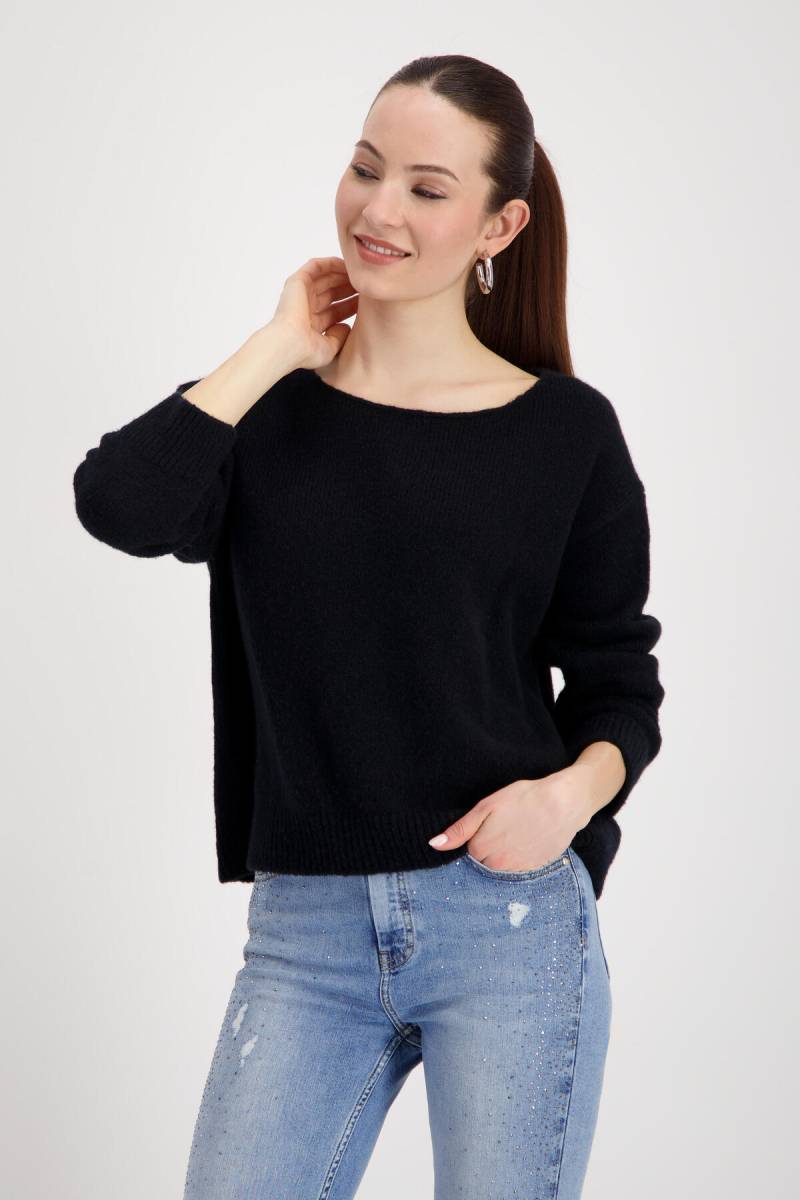 monari - Pullover mit weicher Haptik schwarz - Gr. - 44 von monari